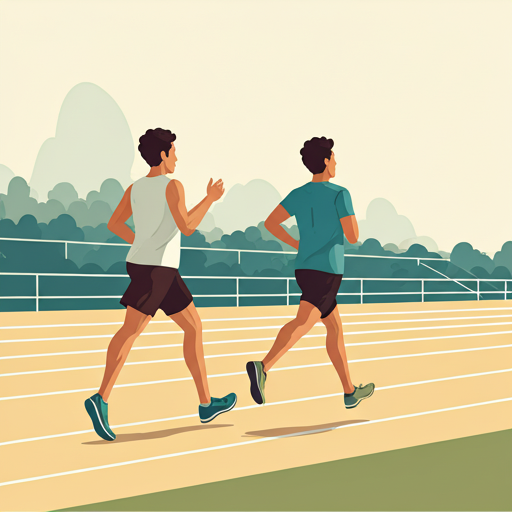 Eğitmen atleti yönlendiriyor