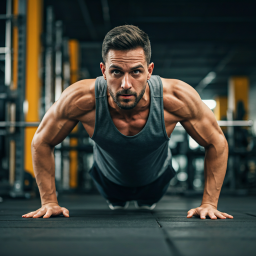 Atlet yoğun antrenman yapıyor